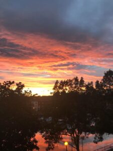 Sunset over basin May 2019